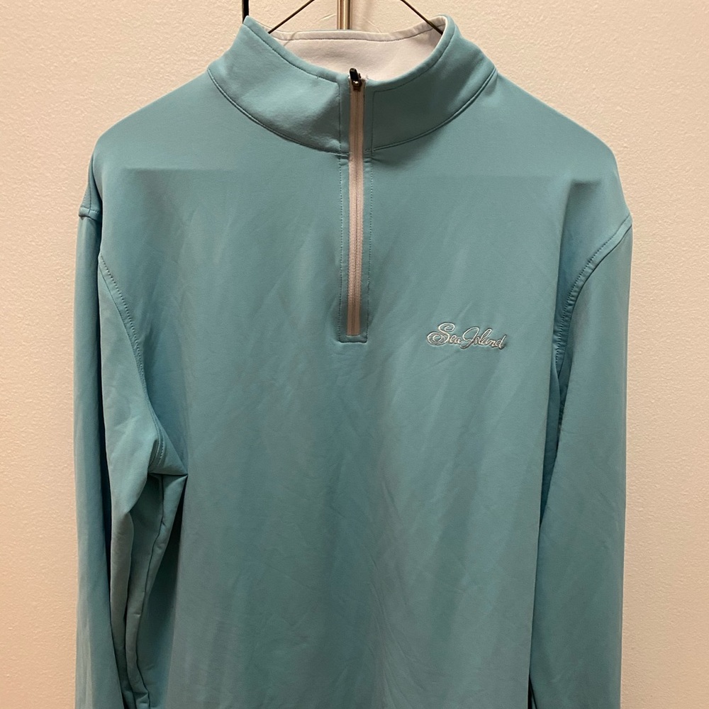 Peter Millar Perth Pullover - Sea Island (teal)